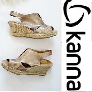 Beautiful kanna peep toe wedge